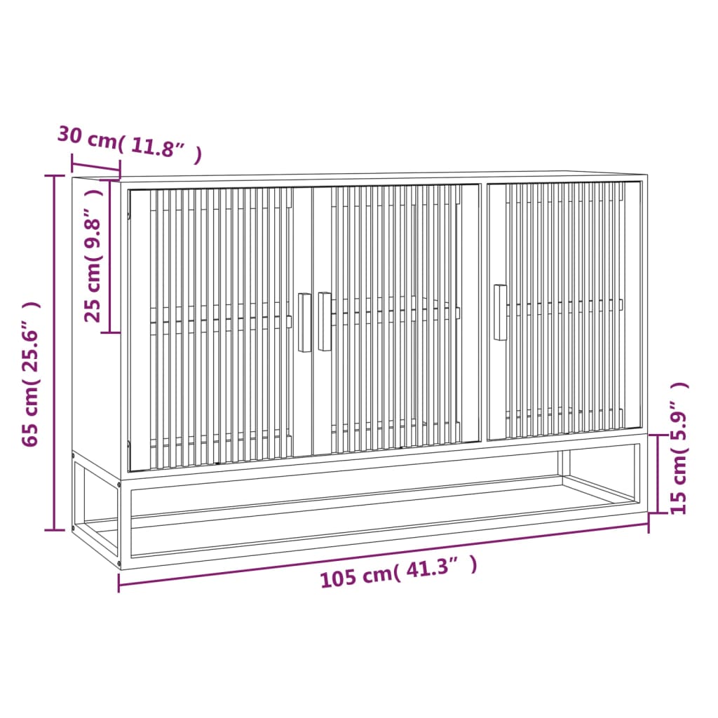 Sideboard, 105x30x65cm, engineered wood