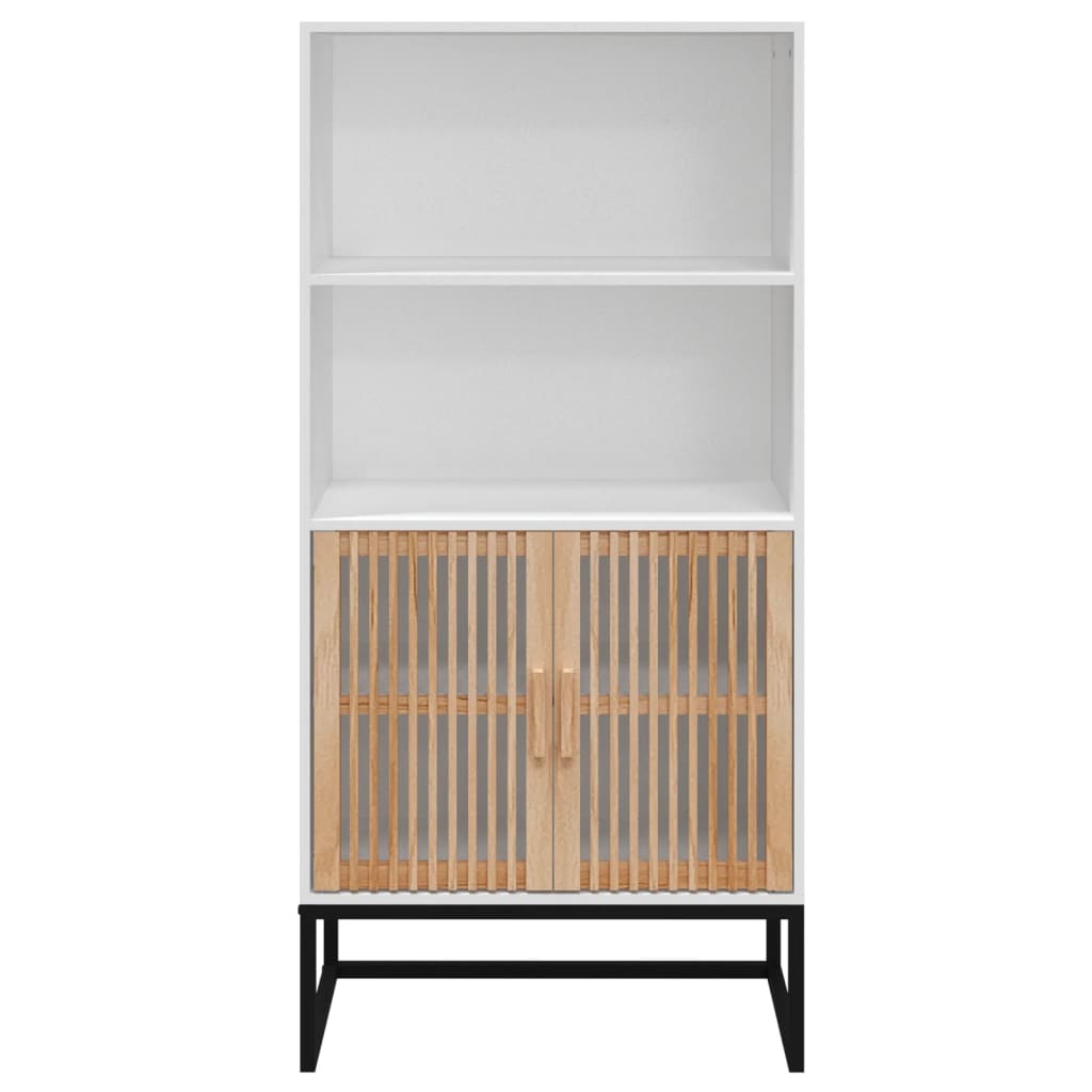 Komoda, baltos spalvos, 60x35x125cm, apdirbta mediena