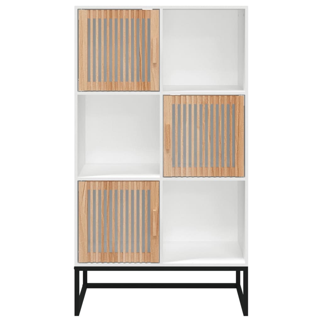 Kumode, baltā krāsā, 70x35x125cm, apstrādāta koksne