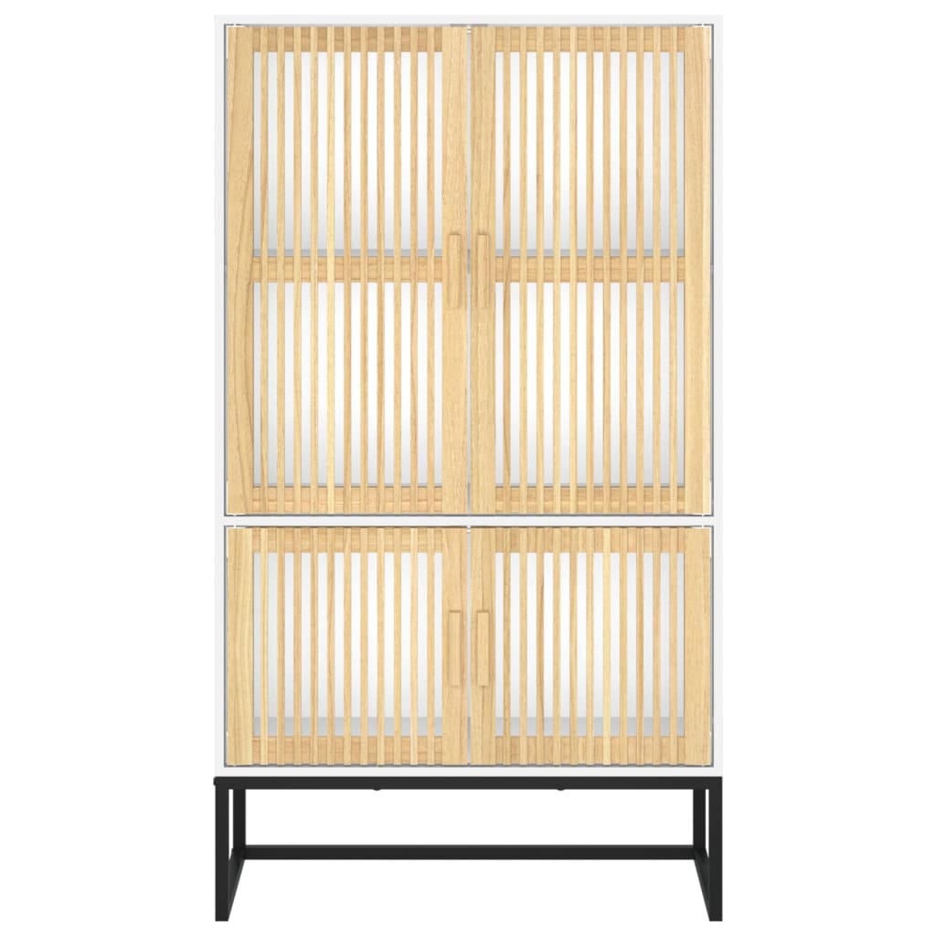 Komoda, baltos spalvos, 70x35x125cm, apdirbta mediena