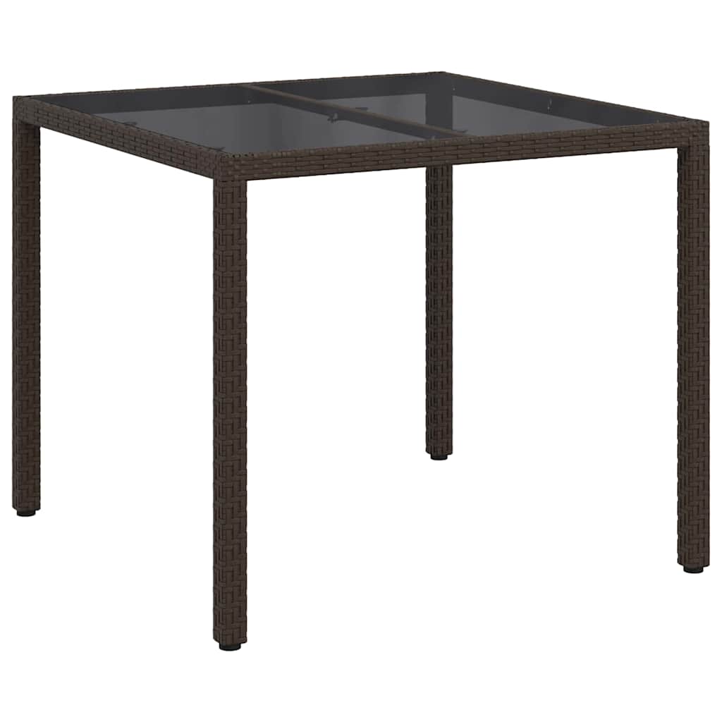 Sodo valgymo stalas Ruda 90 x 90 x 75 cm Poli ratanas