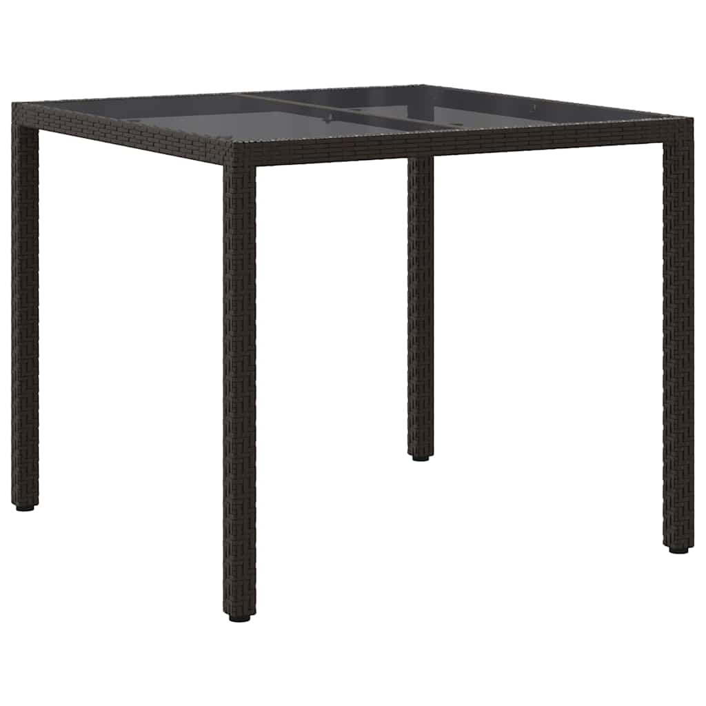 Sodo valgymo stalas Ruda 90 x 90 x 75 cm Poli ratanas