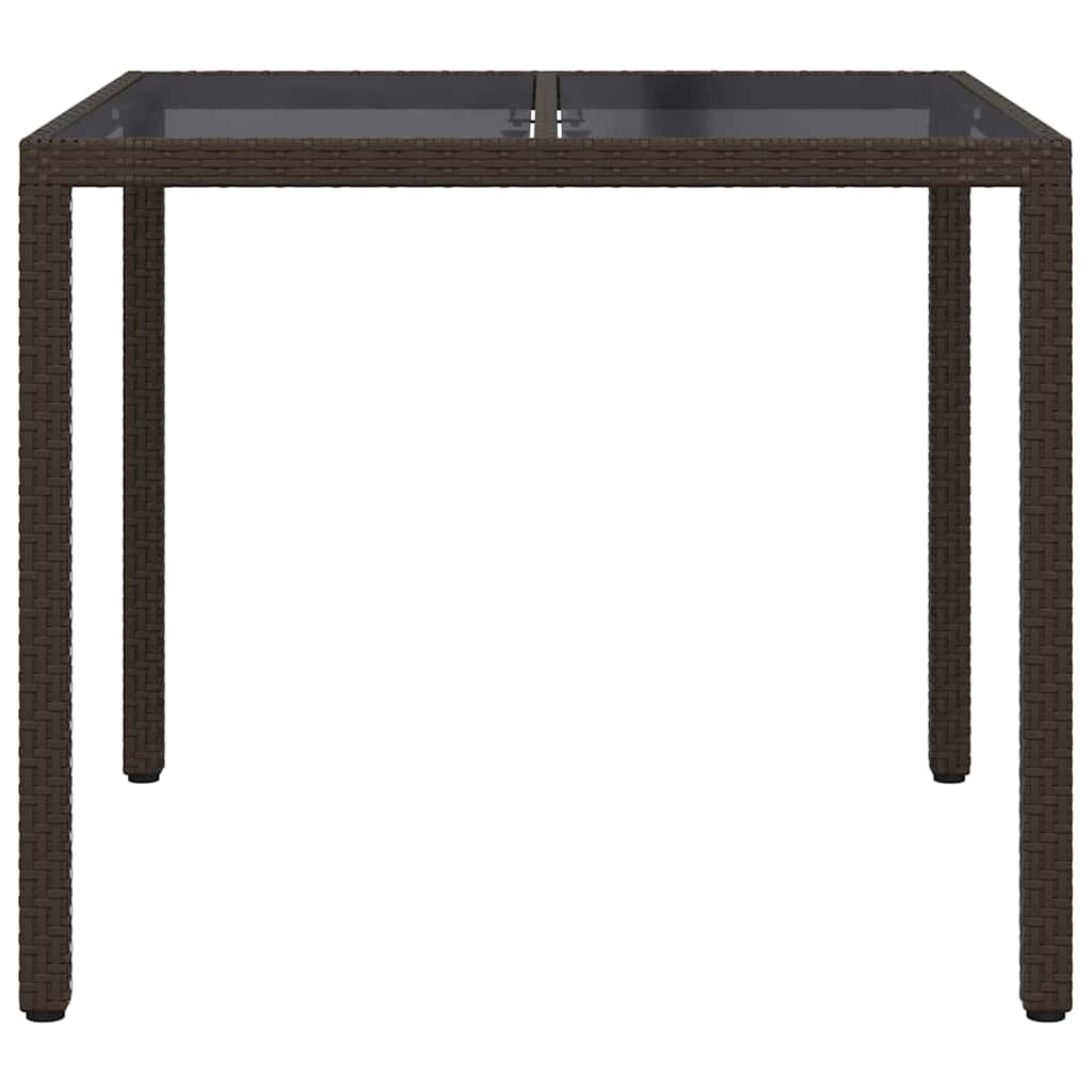 Sodo valgymo stalas Ruda 90 x 90 x 75 cm Poli ratanas