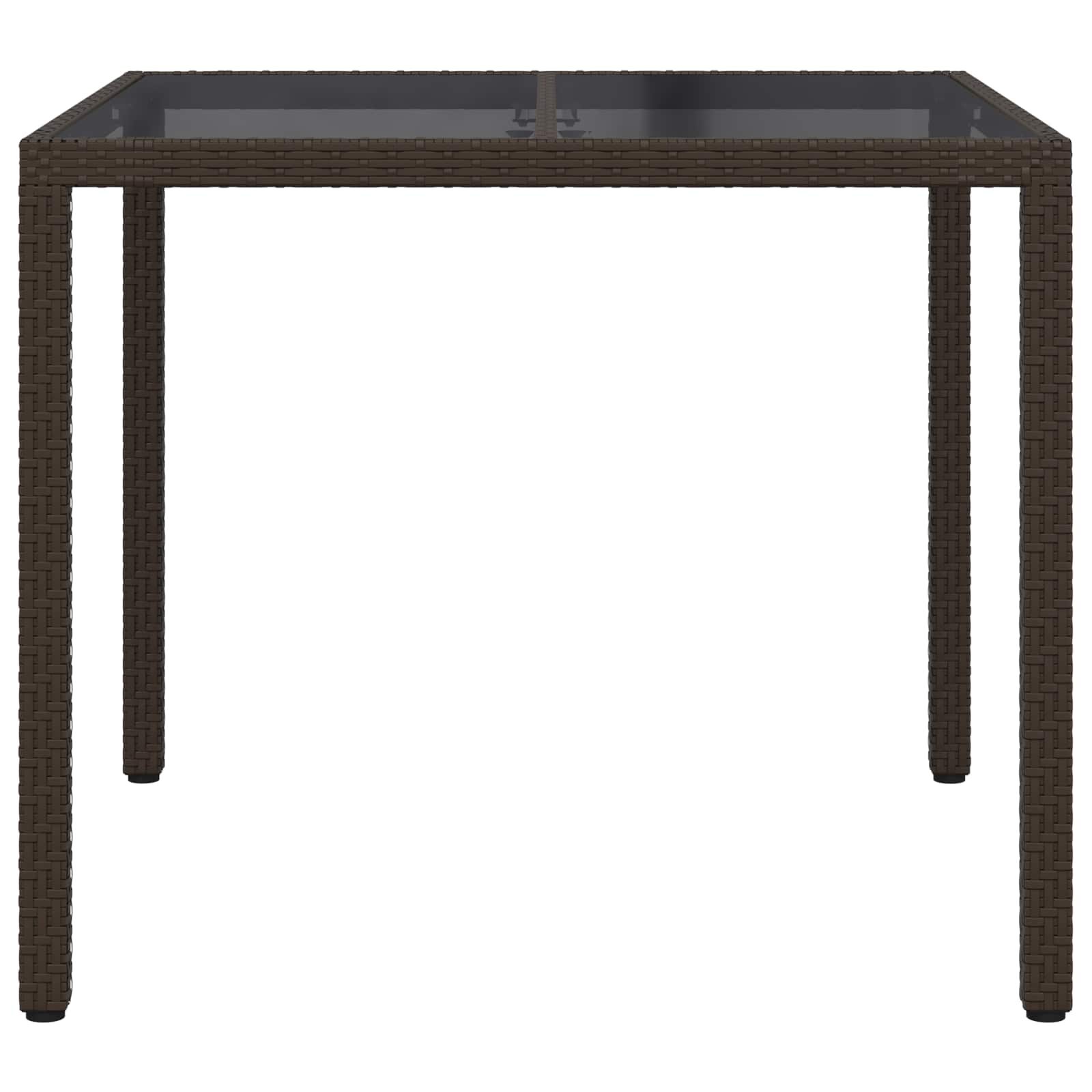 Sodo valgymo stalas Ruda 90 x 90 x 75 cm Poli ratanas