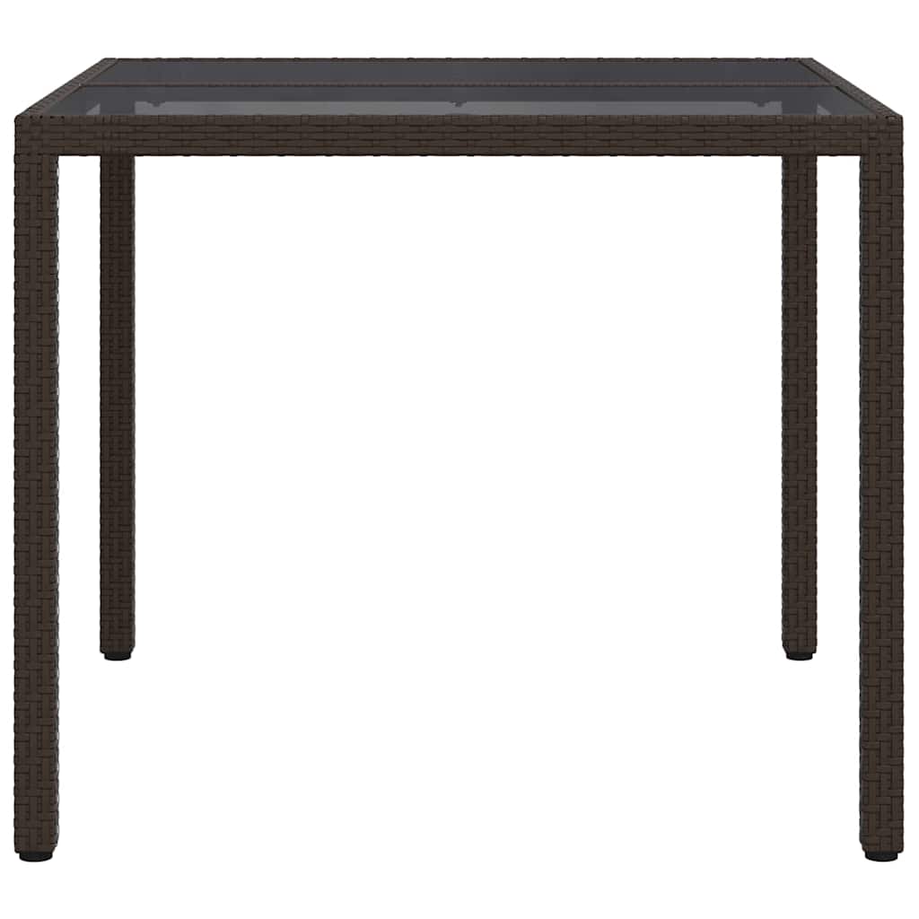 Sodo valgymo stalas Ruda 90 x 90 x 75 cm Poli ratanas