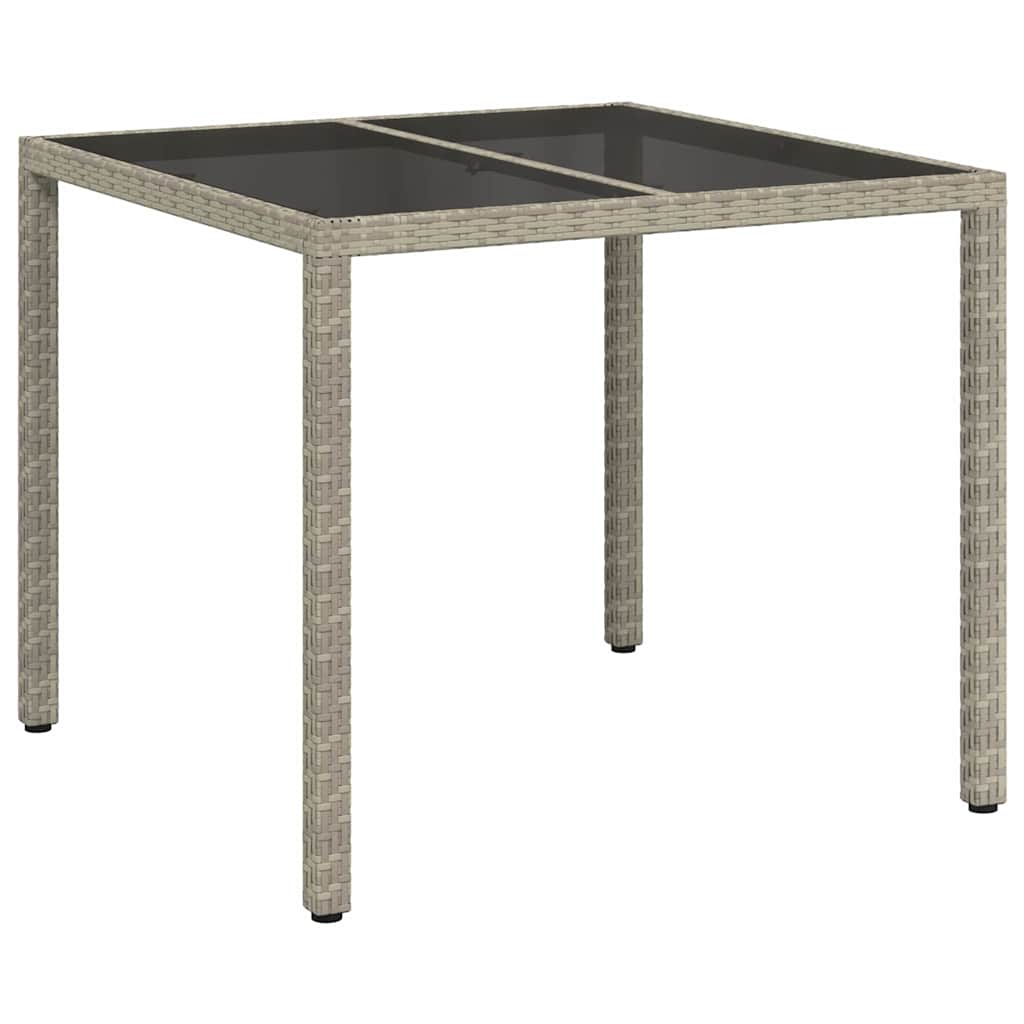 Dārza pusdienu galds Pelēks 90 x 90 x 75 cm Poliratāns