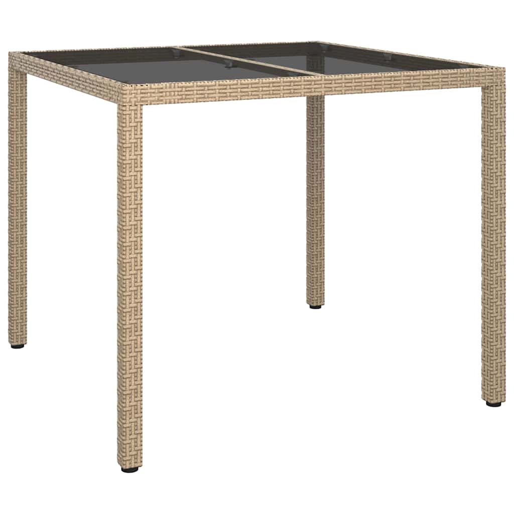 Dārza pusdienu galds Smilšu 90 x 90 x 75 cm Poliratāns