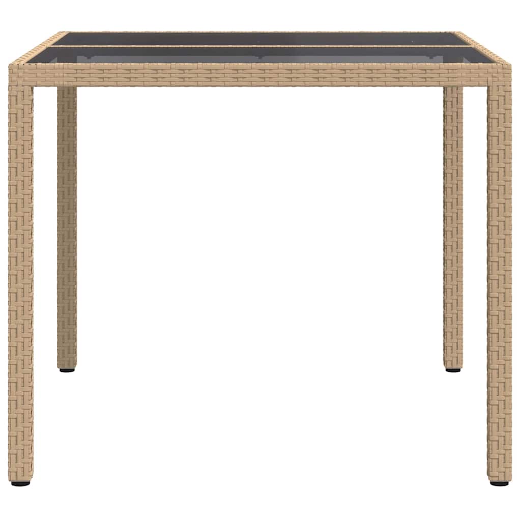 Sodo valgymo stalas Smėlio 90 x 90 x 75 cm Poli ratanas