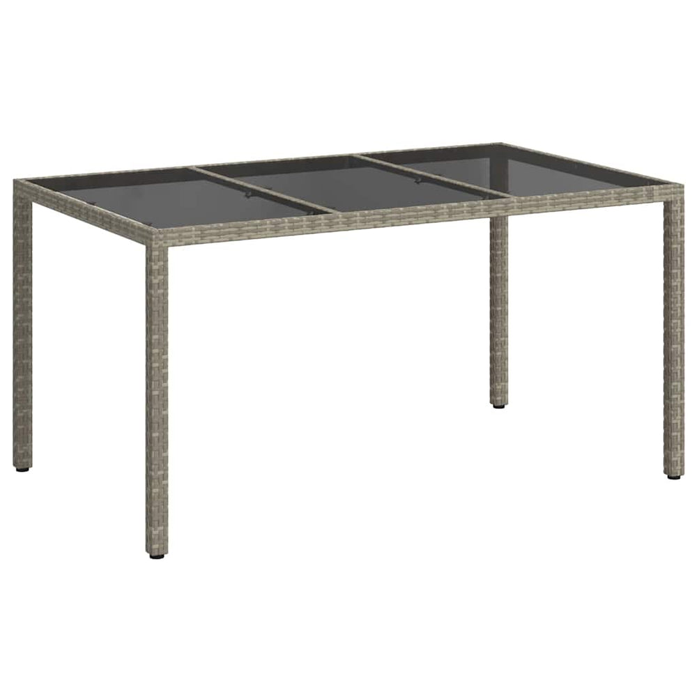 Sodo stalas Pilka 150 x 90 x 75 cm poliratanas