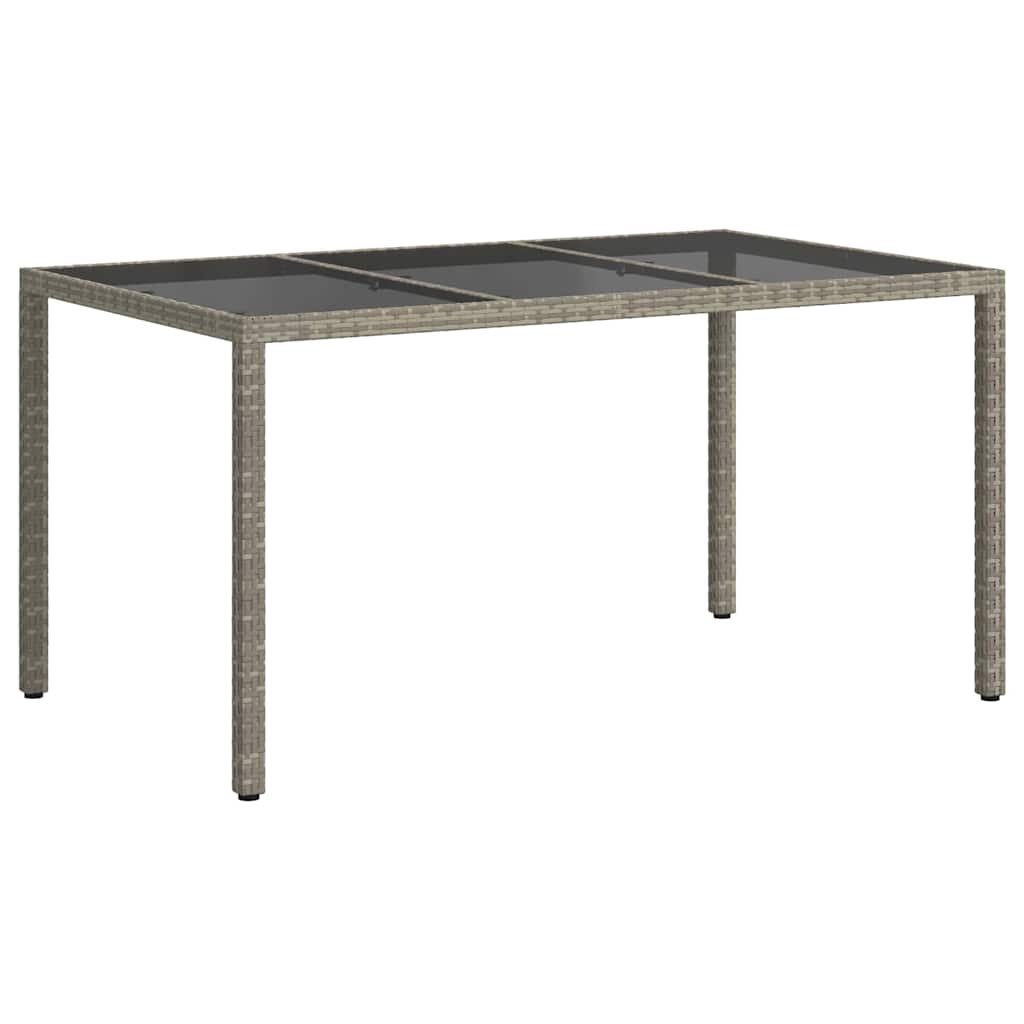 Sodo stalas Pilka 150 x 90 x 75 cm poliratanas