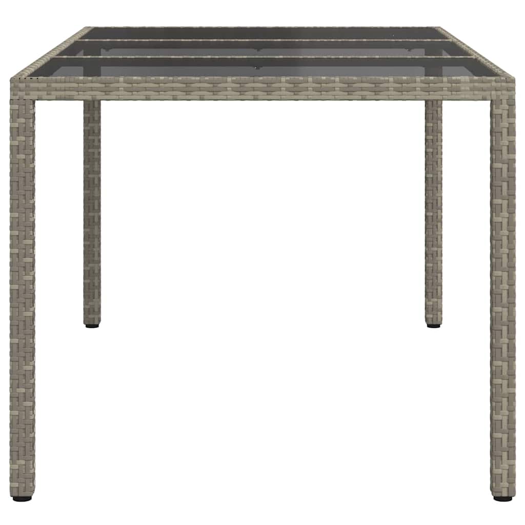 Sodo stalas Pilka 150 x 90 x 75 cm poliratanas