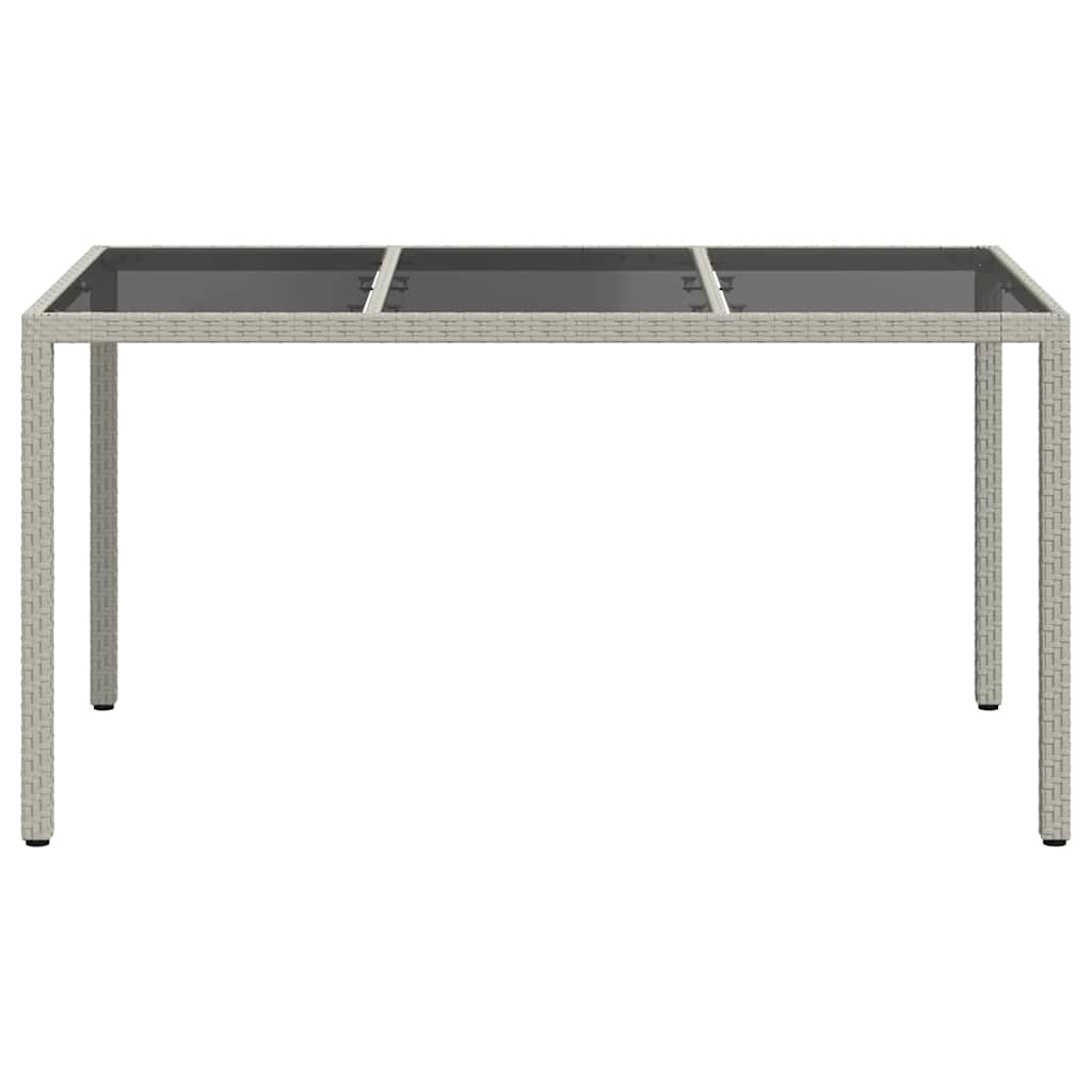 Dārza pusdienu galds Balts 150 x 90 x 75 cm Poliratāns