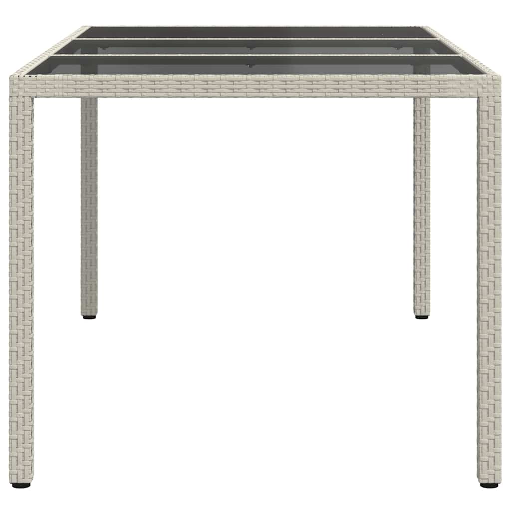 Dārza pusdienu galds Balts 150 x 90 x 75 cm Poliratāns