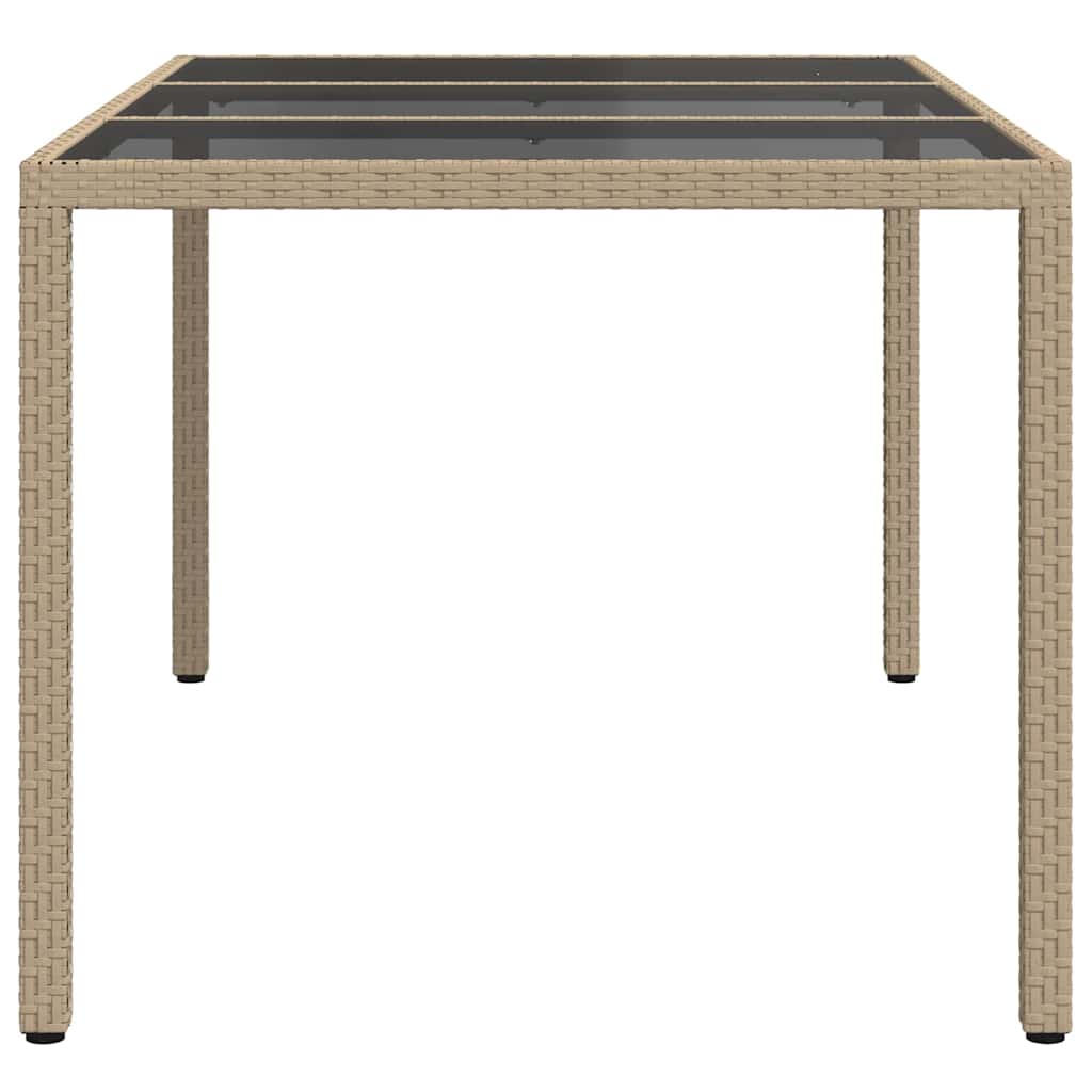 Sodo stalas Smėlio 150 x 90 x 75 cm poliratanas