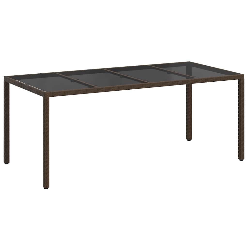 Dārza galds Brūns 190 x 90 x 75 cm poliuretāns