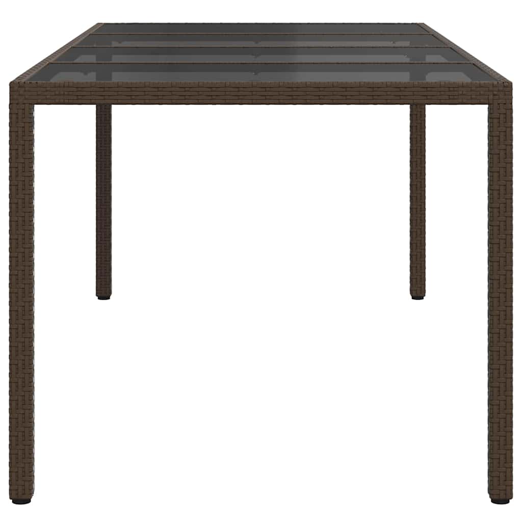 Dārza galds Brūns 190 x 90 x 75 cm poliuretāns
