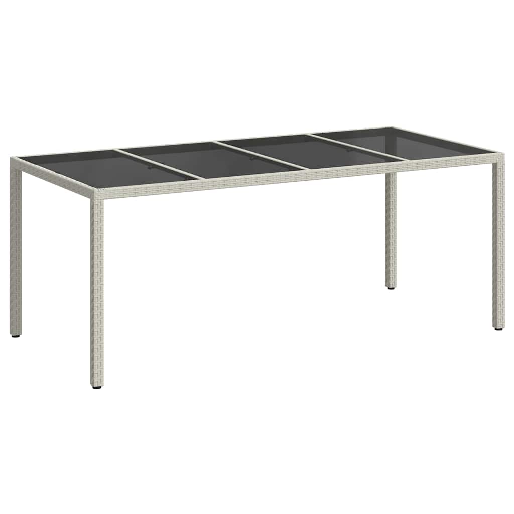Dārza galds Balts 190 x 90 x 75 cm polirotangs