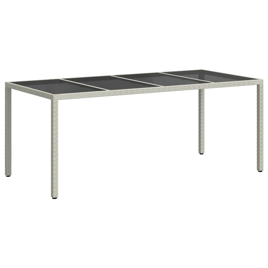 Dārza galds Balts 190 x 90 x 75 cm polirotangs