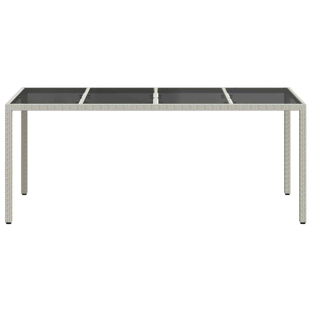 Dārza galds Balts 190 x 90 x 75 cm polirotangs