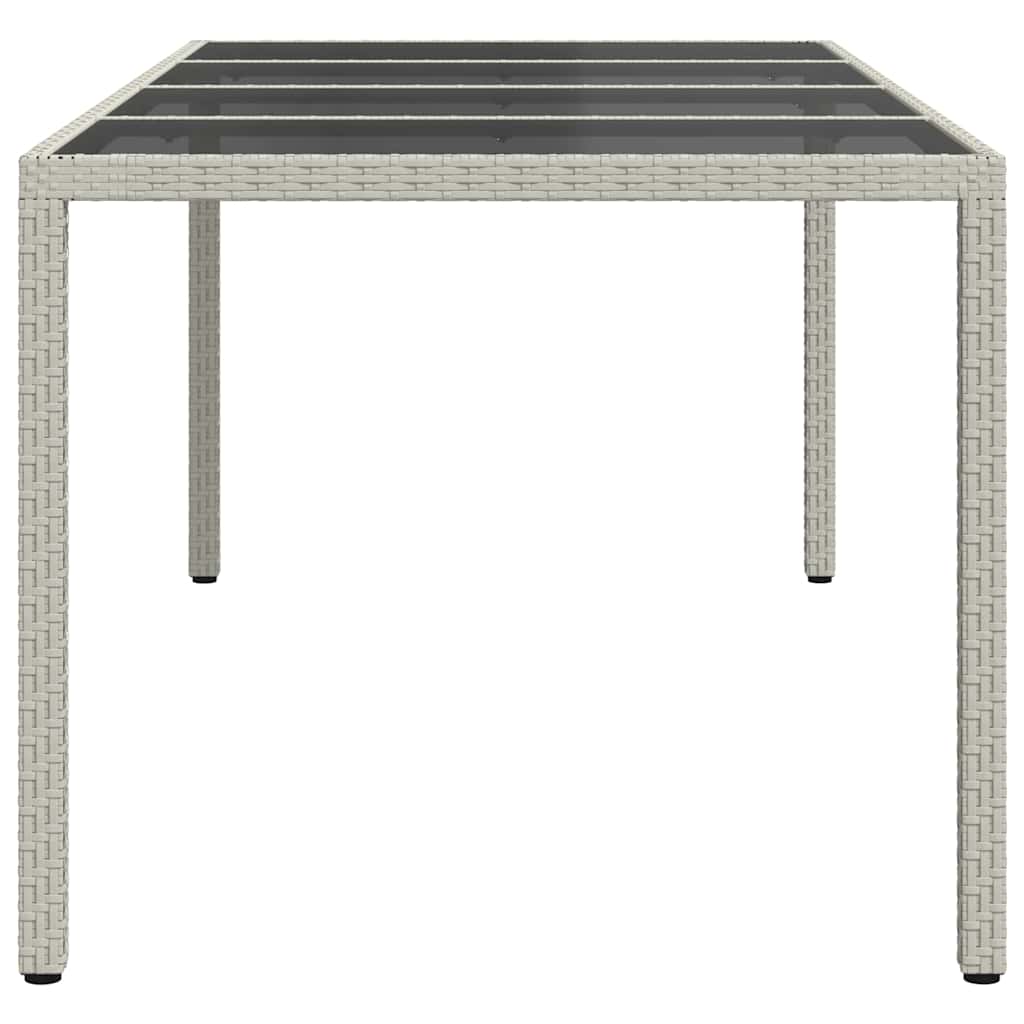 Dārza galds Balts 190 x 90 x 75 cm polirotangs