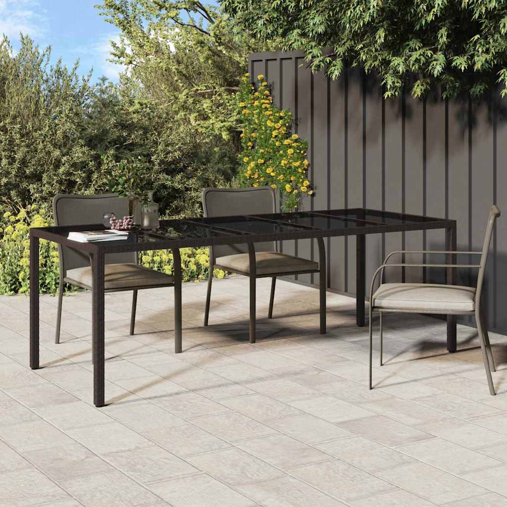 Sodo valgymo stalas Ruda 250 x 100 x 75 cm Poli ratanas