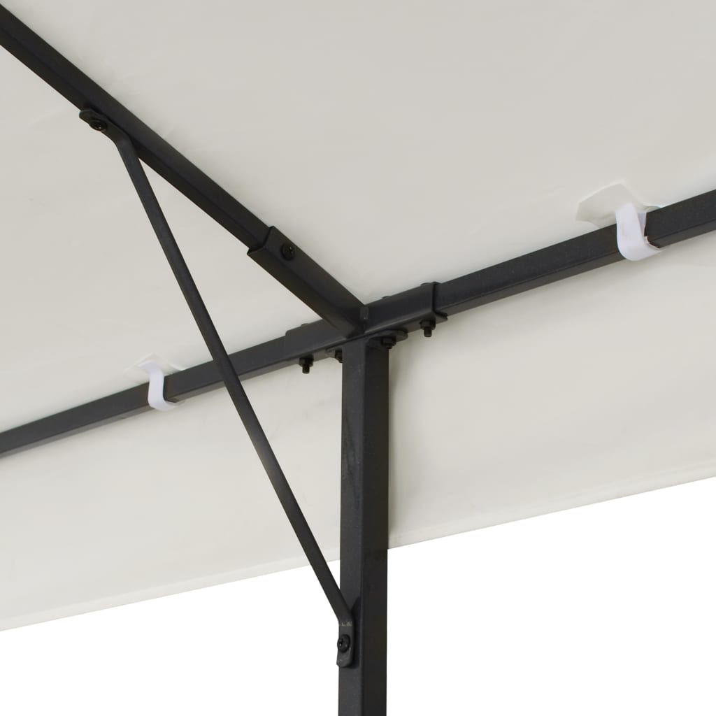 Pavėsinė dvigubu stogu TERRA, balta, 6x3m