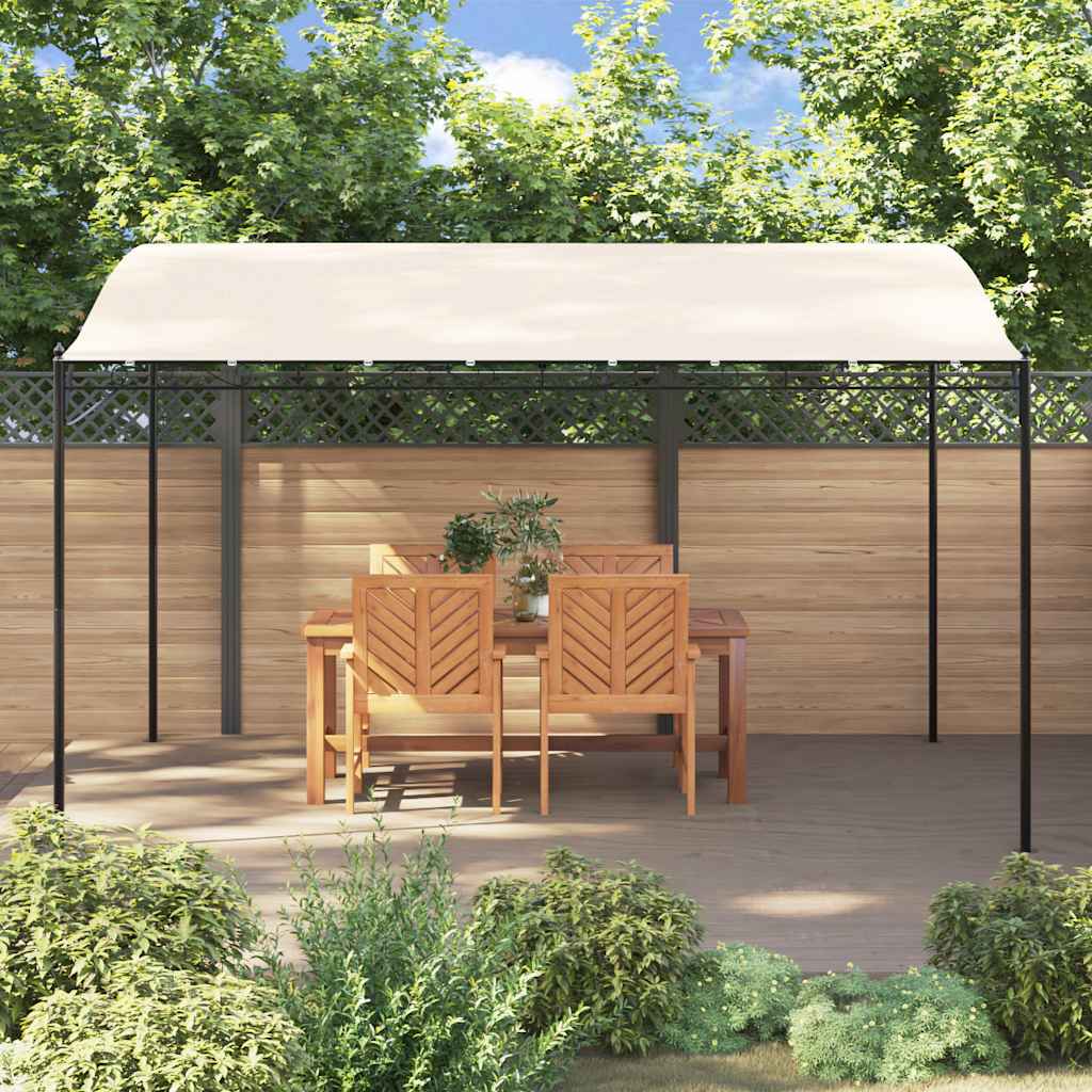 Stoginė, kreminės spalvos, 4x3m, audinys ir plienas, 180g/m²