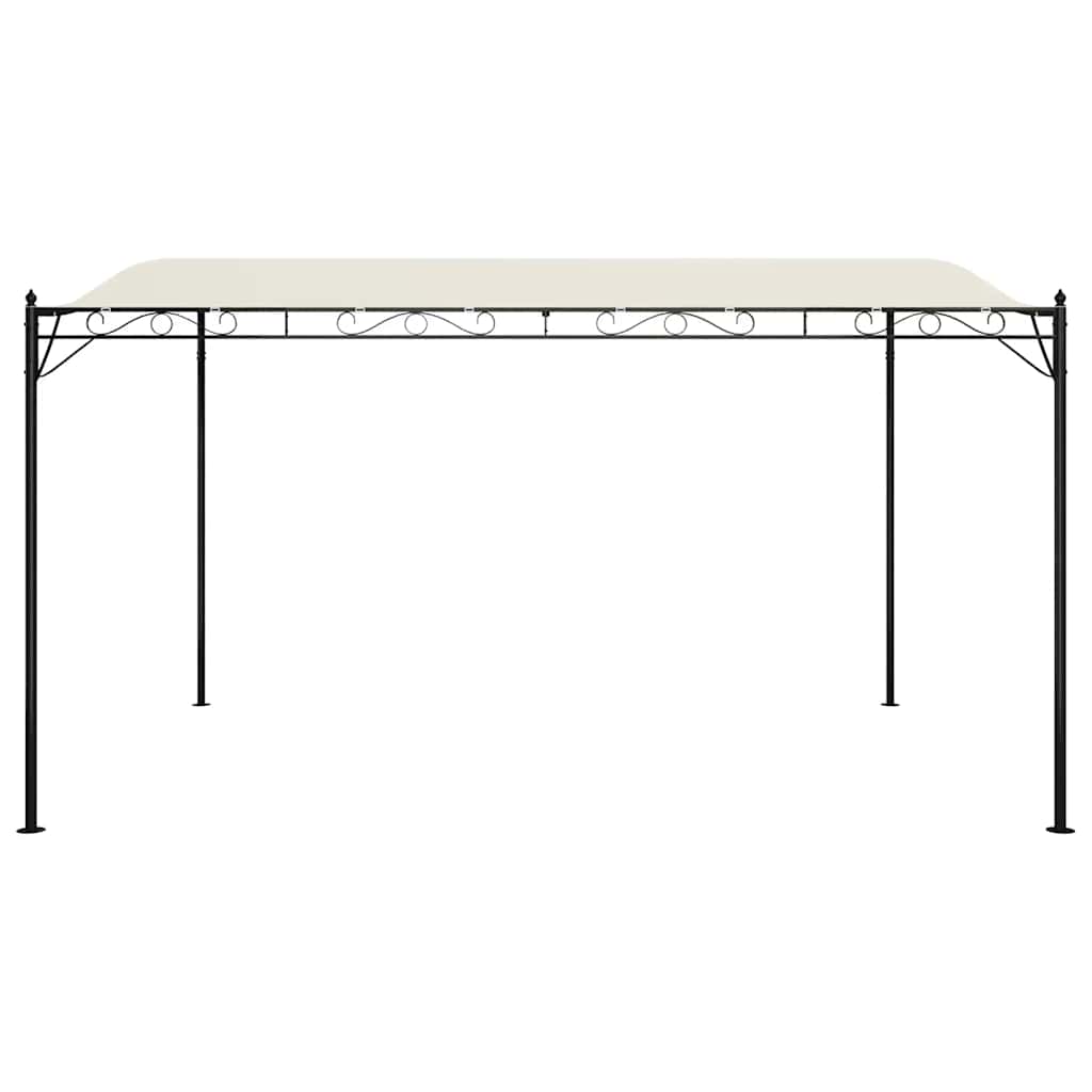 Stoginė, kreminės spalvos, 4x3m, audinys ir plienas, 180g/m²