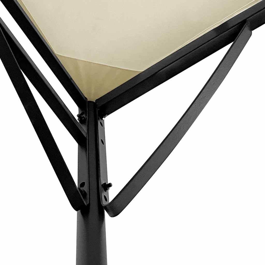 Stoginė, kreminės spalvos, 4x3m, audinys ir plienas, 180g/m²