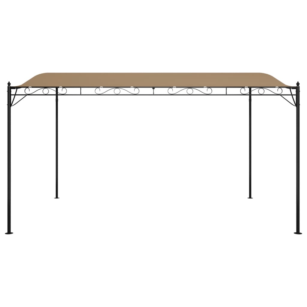 Stoginė, taupe spalvos, 4x3m, audinys ir plienas, 180g/m²