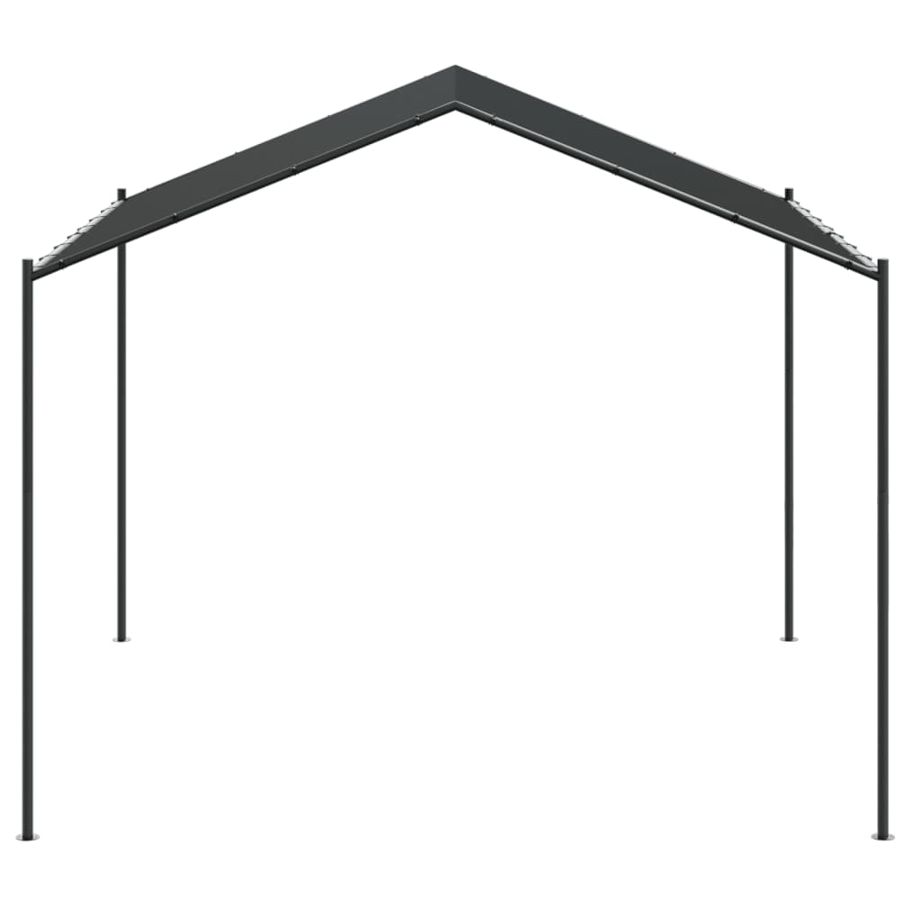 Tentinė palapinė, antracito spalvos, 4x4m, plienas ir audinys