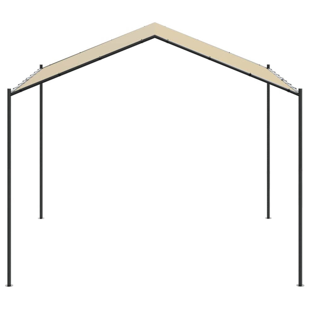 Tentinė palapinė, smėlio spalvos, 4x4 m, plienas ir audinys