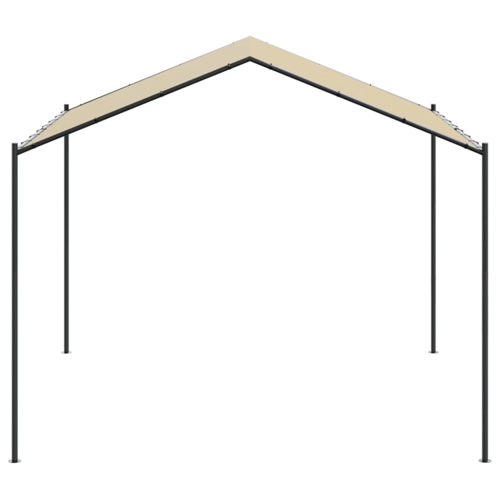 Tentinė palapinė, smėlio spalvos, 4x4 m, plienas ir audinys