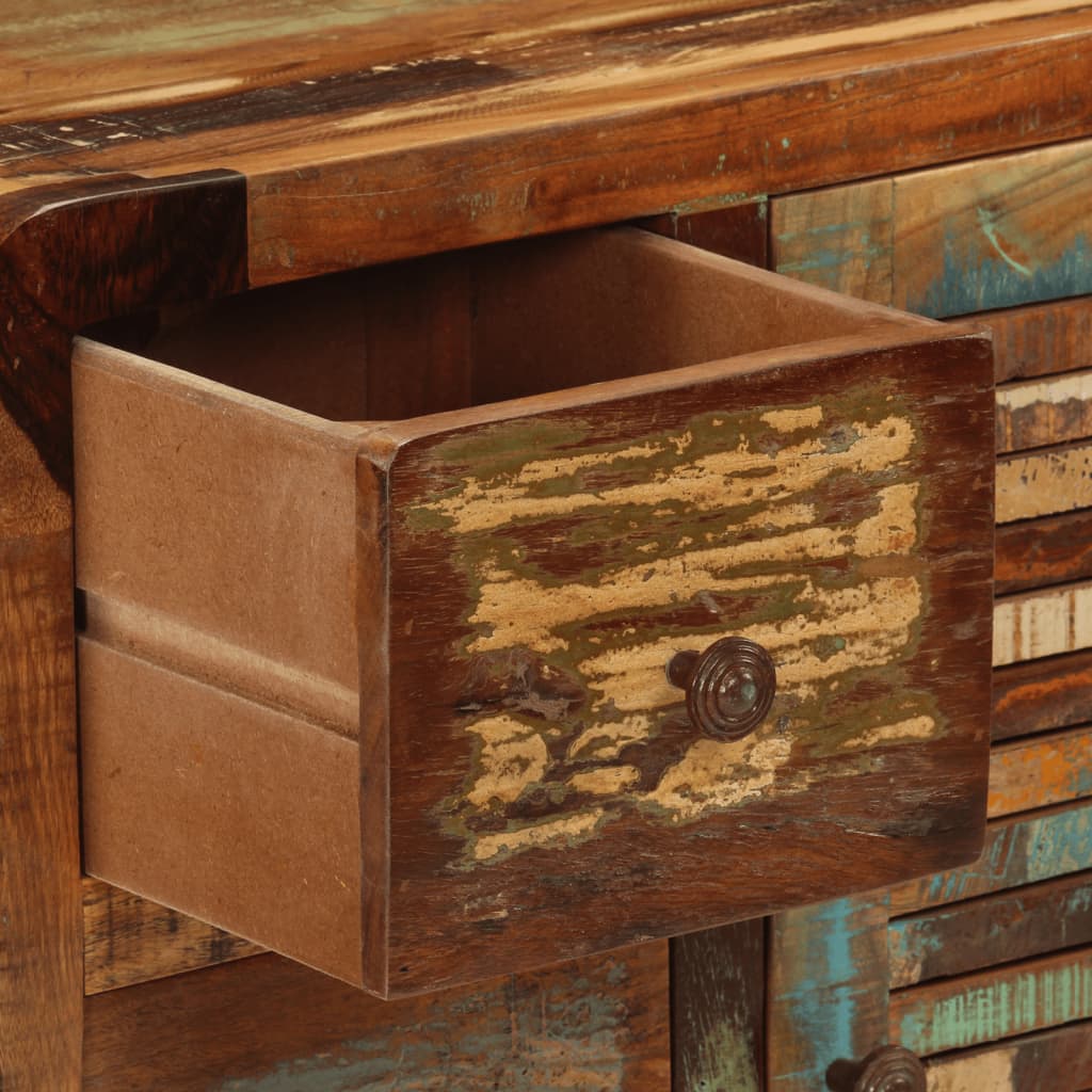 Side cabinet with 3 drawers, 55x30x70cm, reclaimed wood
