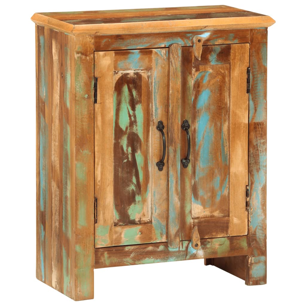 Sideboard with 2 doors, 55x30x70cm, recycled wood