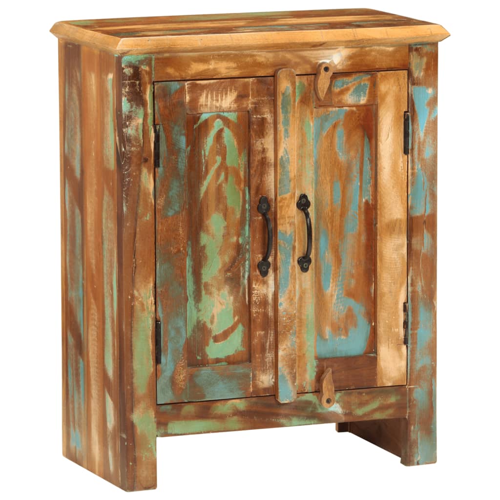 Sideboard with 2 doors, 55x30x70cm, recycled wood
