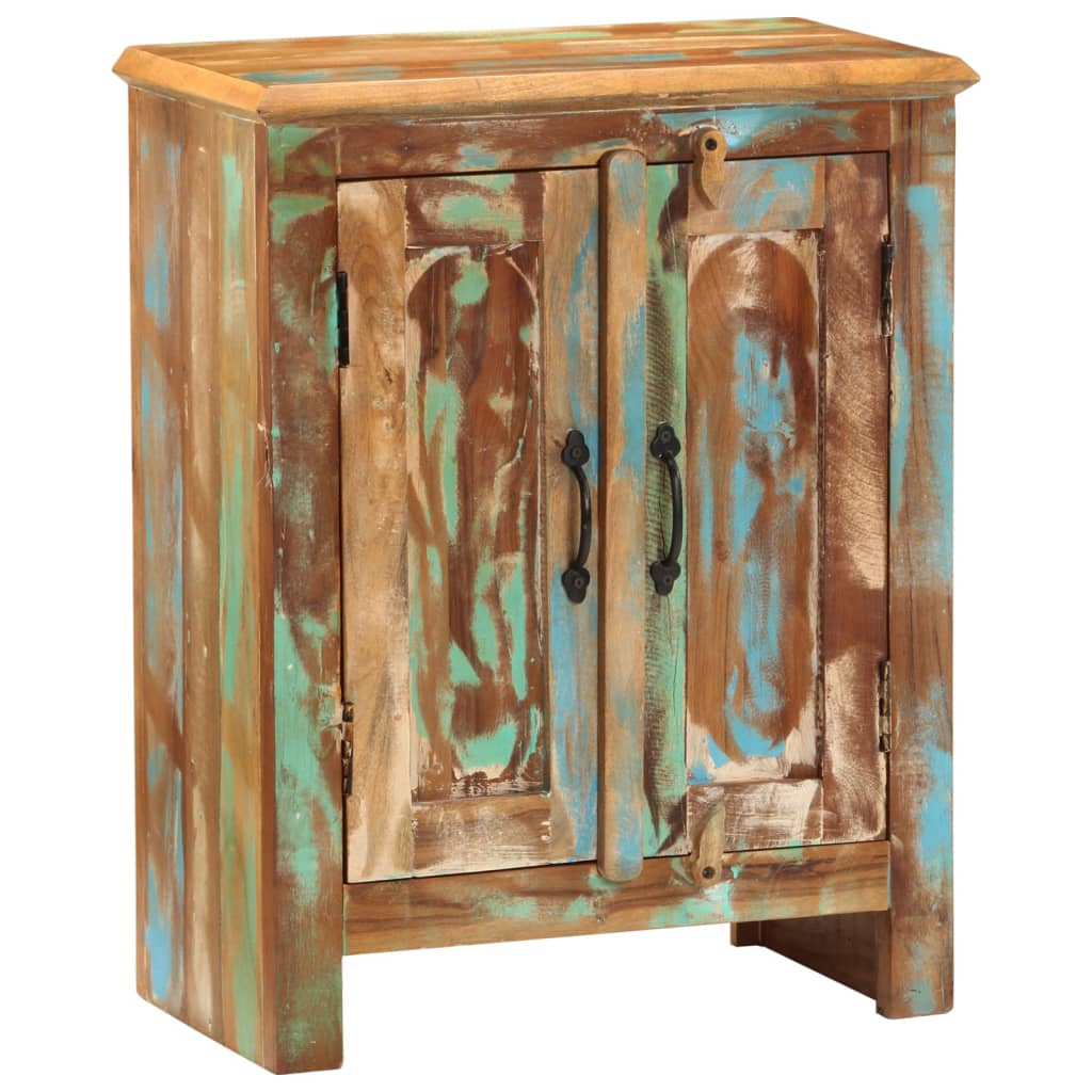 Sideboard with 2 doors, 55x30x70cm, recycled wood