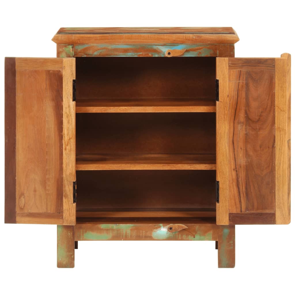 Sideboard with 2 doors, 55x30x70cm, recycled wood