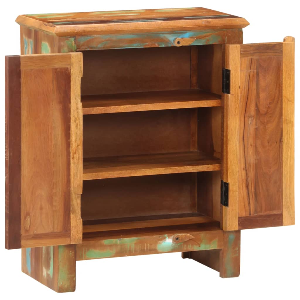 Sideboard with 2 doors, 55x30x70cm, recycled wood