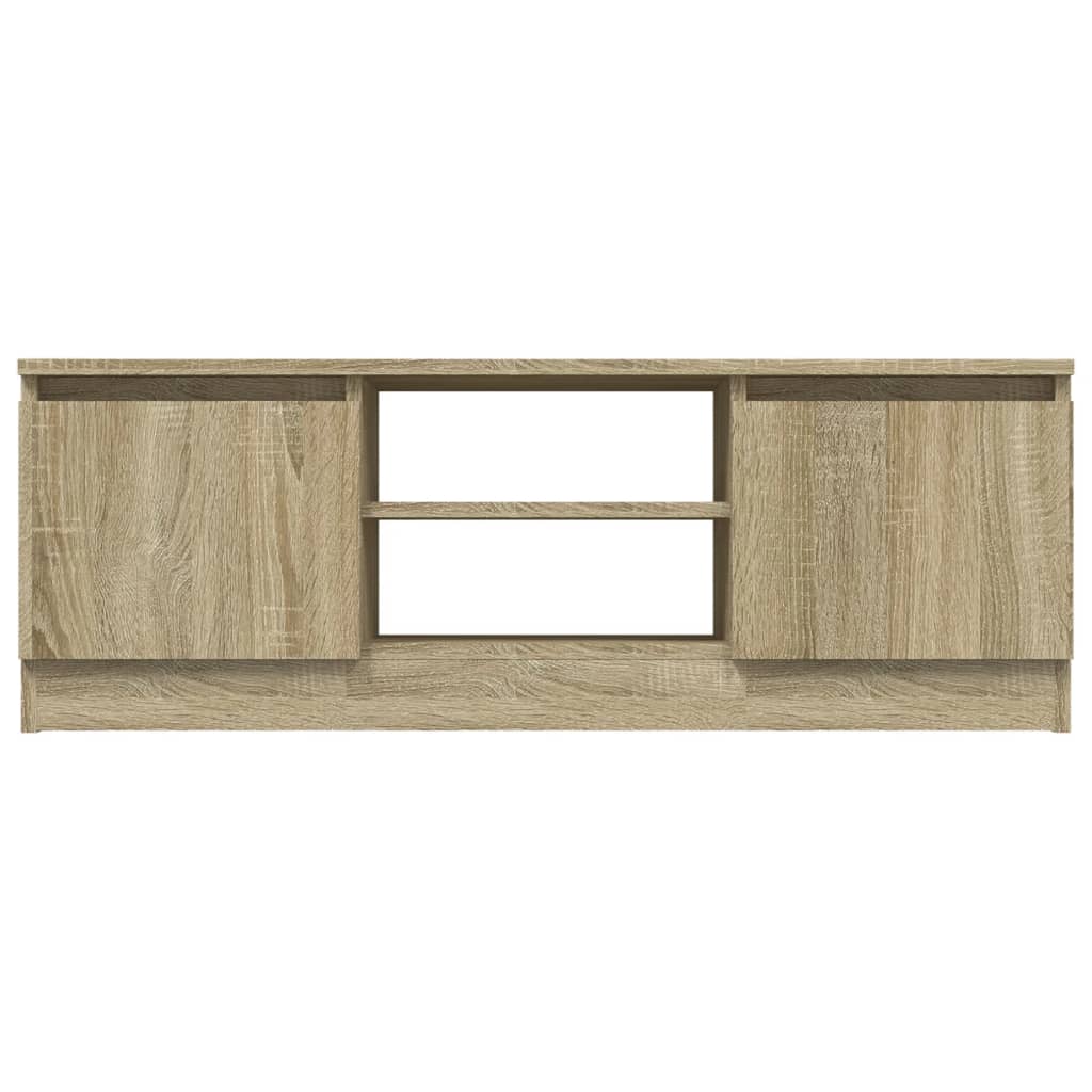 Televizora skapītis ar durtiņām, ozolkoka, 102x30x36cm