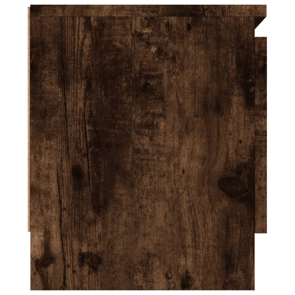 TV cabinet with doors, smoke oak, 102x30x36cm