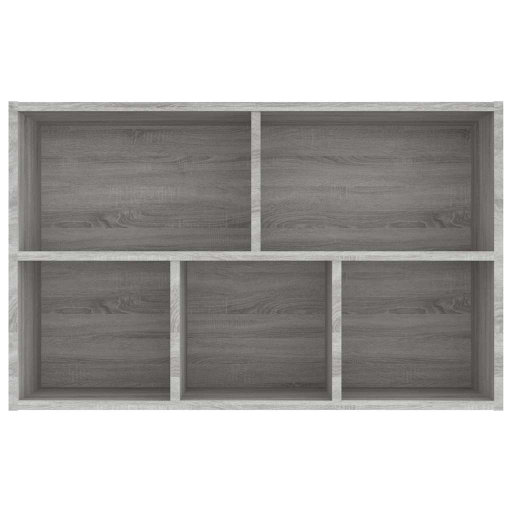 Grāmatu/sānu skapis, pelēks ozols, 50x25x80cm, koks