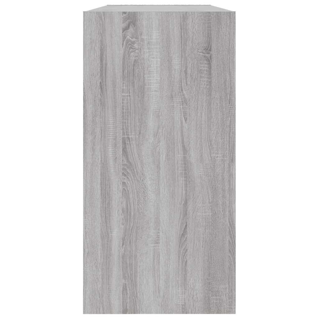 Grāmatu/sānu skapis, pelēks ozols, 50x25x80cm, koks