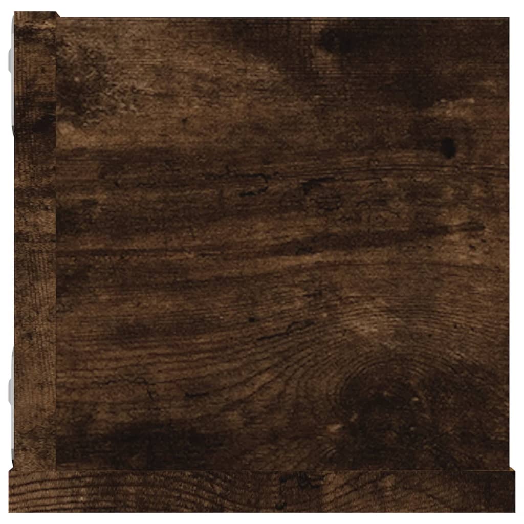 Sienas CD plaukts, dūmu ozols, 100x18x18 cm, koks