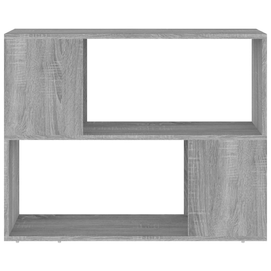 Bookcase/Room Divider, Grey Oak, 80x24x63cm