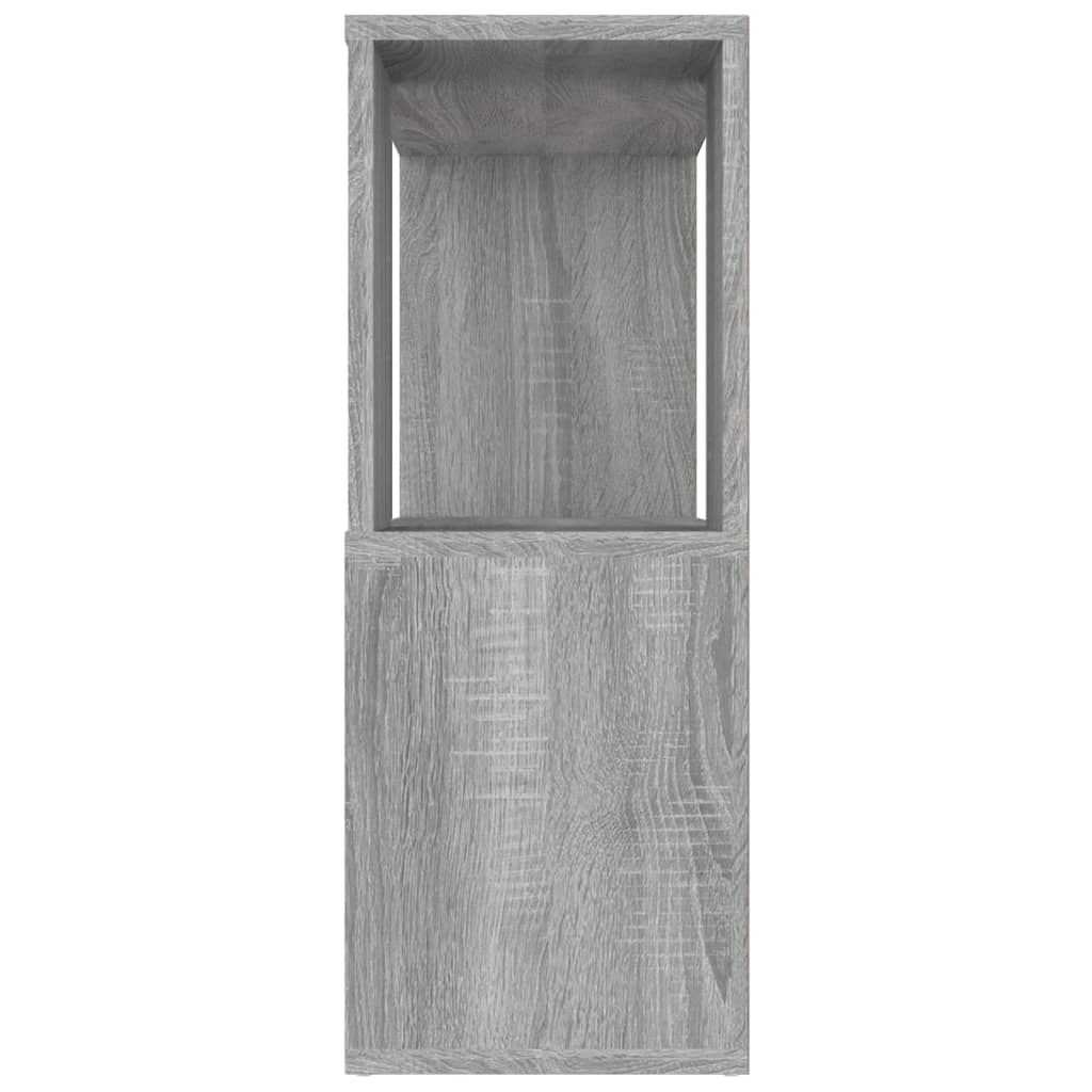 Bookcase/Room Divider, Grey Oak, 80x24x63cm