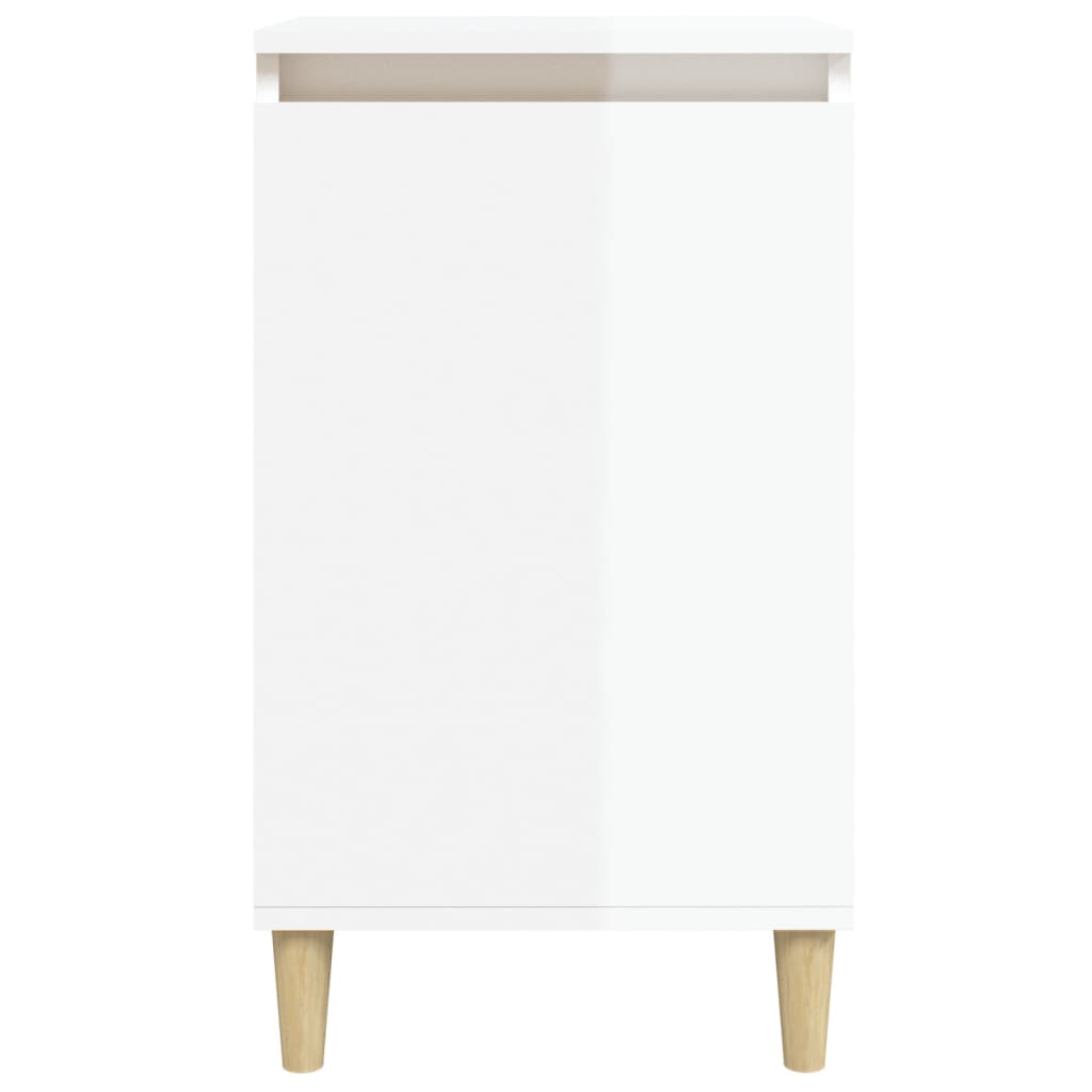 Bedside cabinets, 2 pcs., white, 40x35x70cm, engineered wood