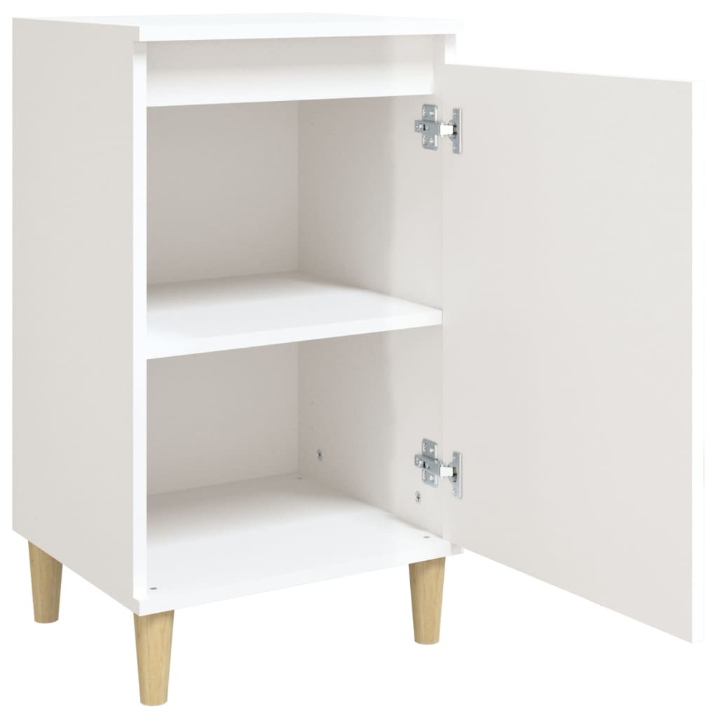 Bedside cabinets, 2 pcs., white, 40x35x70cm, engineered wood