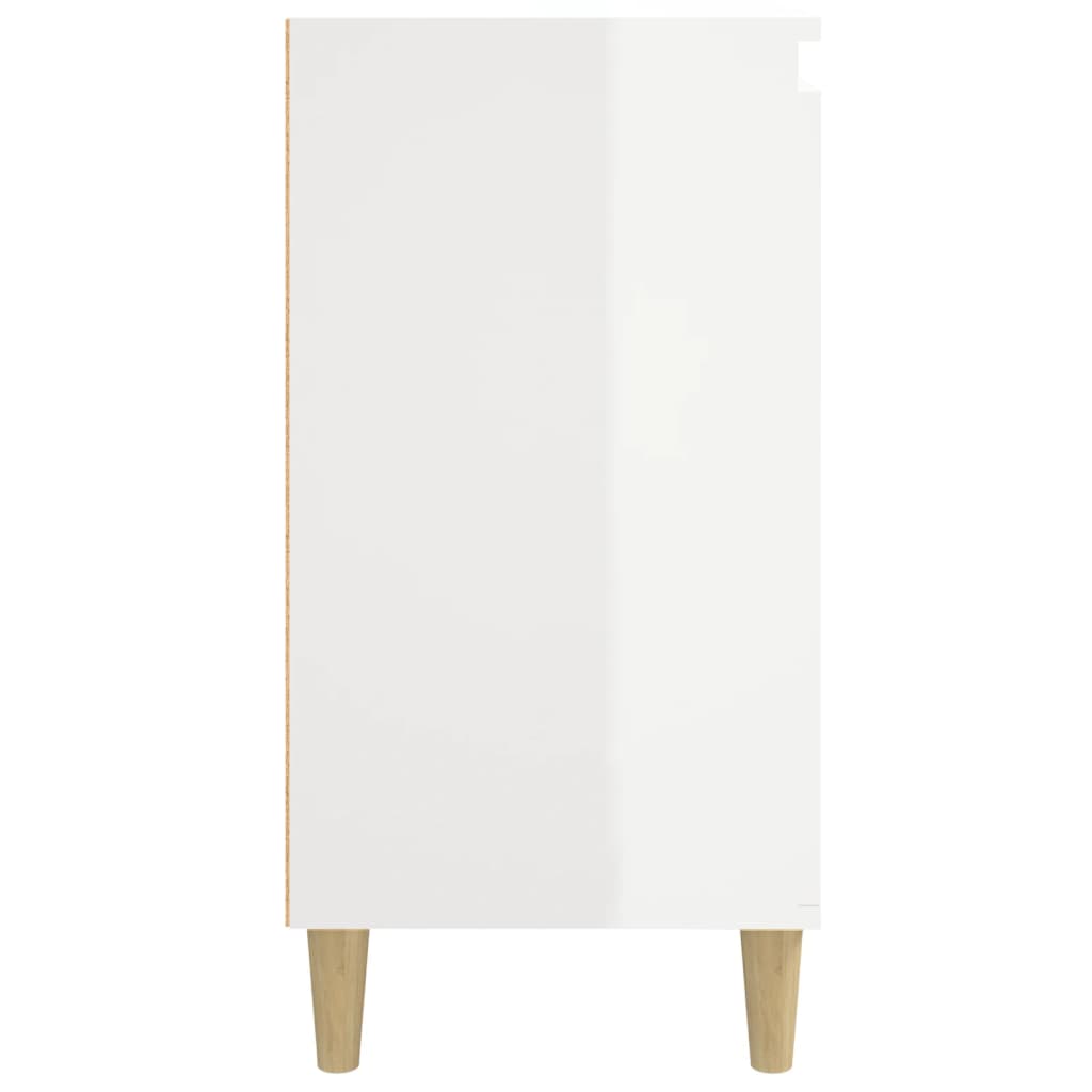 Bedside cabinets, 2 pcs., white, 40x35x70cm, engineered wood