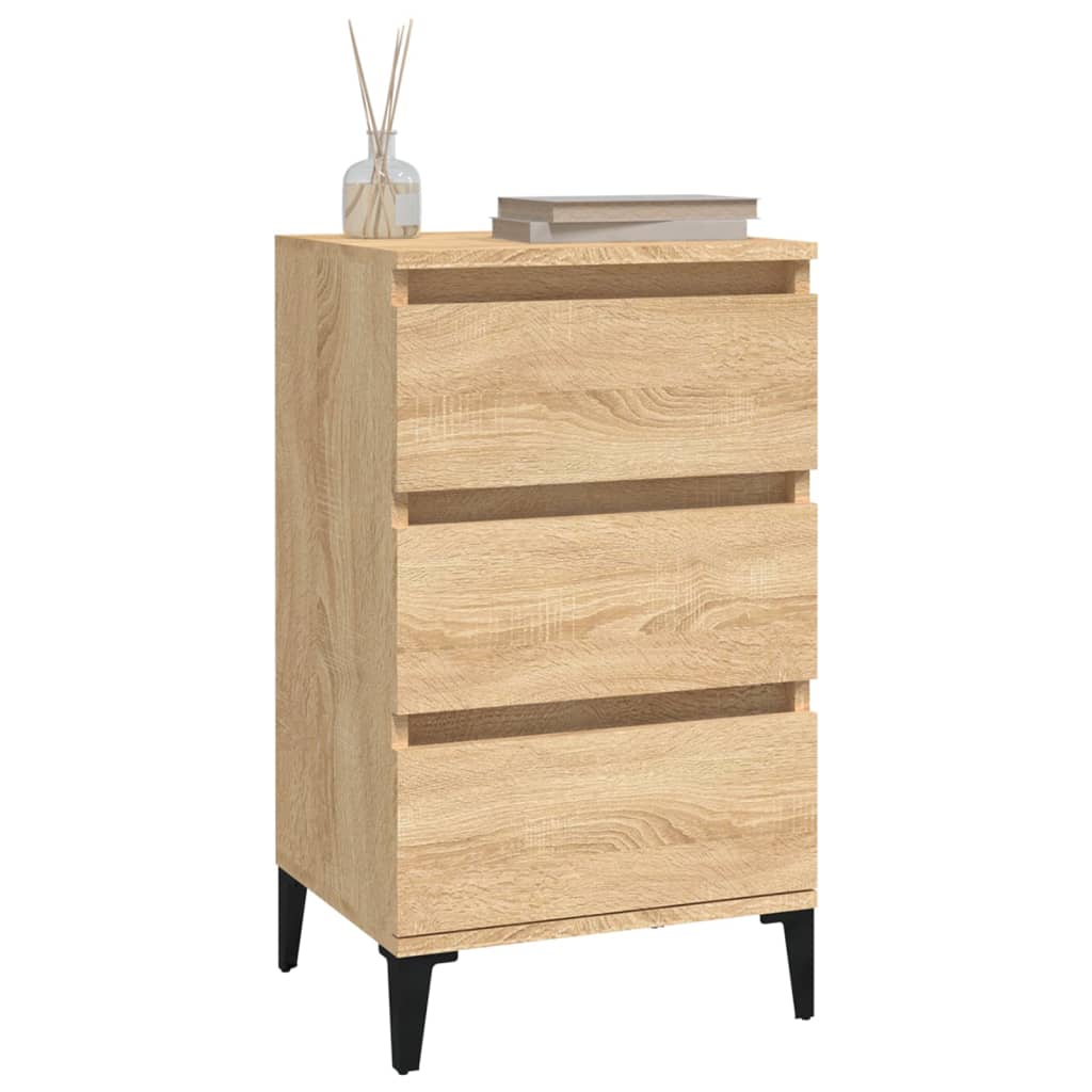 Nightstand, oak color, 40x35x70cm, engineered wood